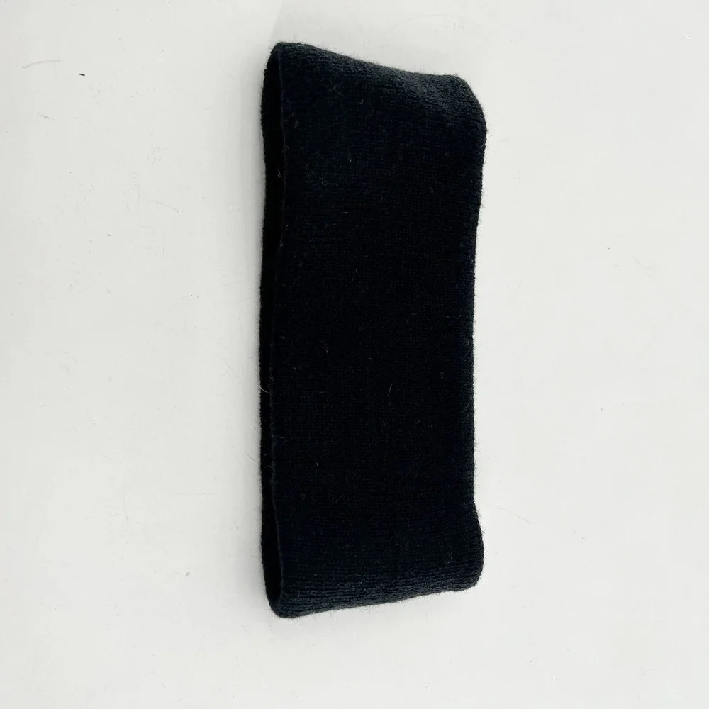 Carhartt Black Knit Headband Ear Warmer Women One Size Ribbed Logo Patch